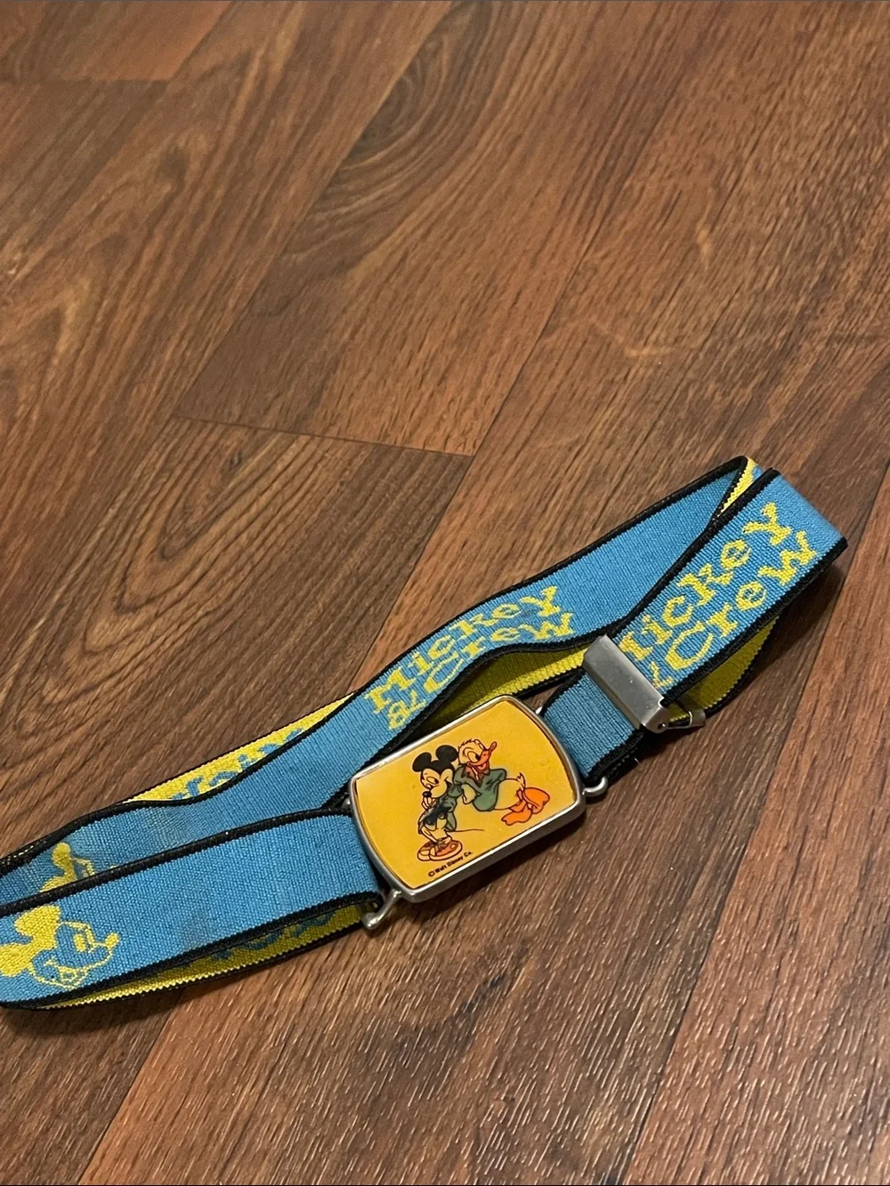 Vintage 70’s Disney Mickey & Crew Adjustable Elastic Child’s Belt
